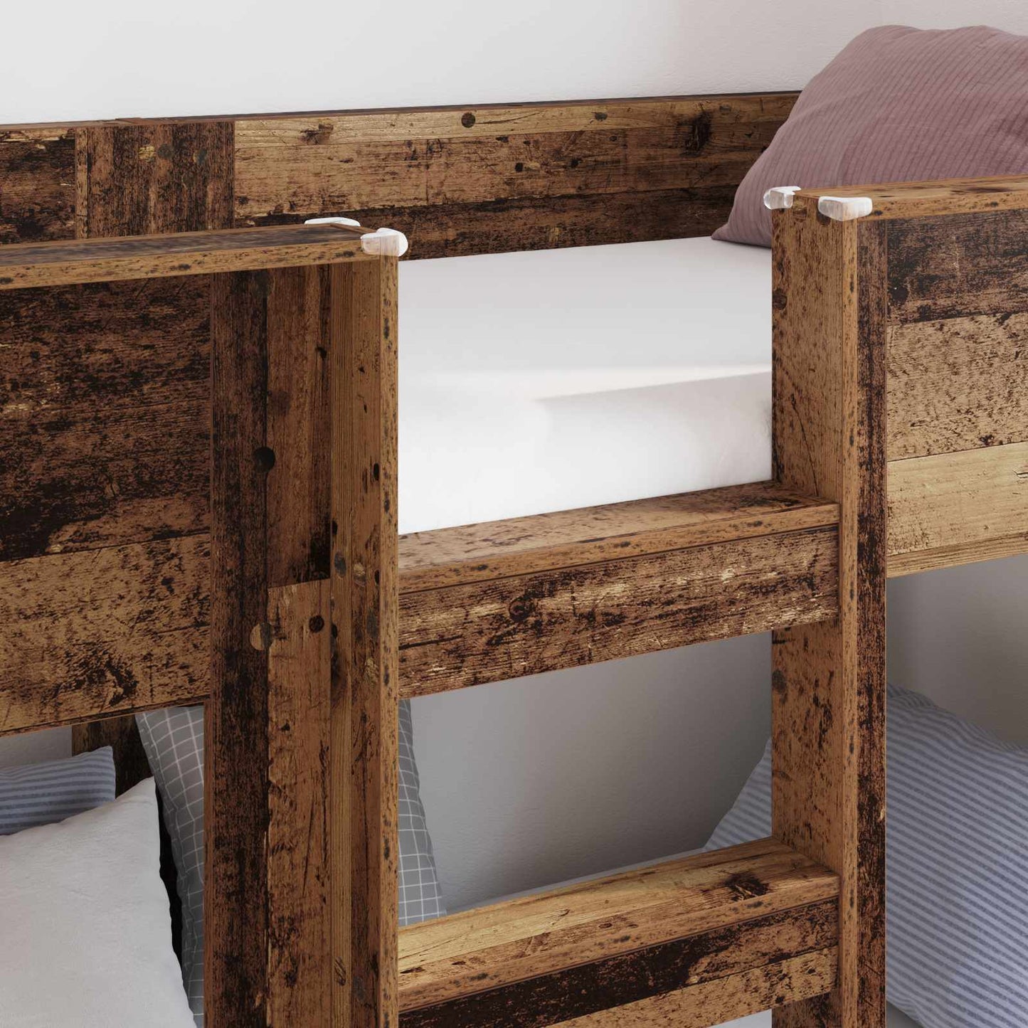 vidaXL Bunk Bed for Kids Old Wood 80 x 200 cm Engineered Wood