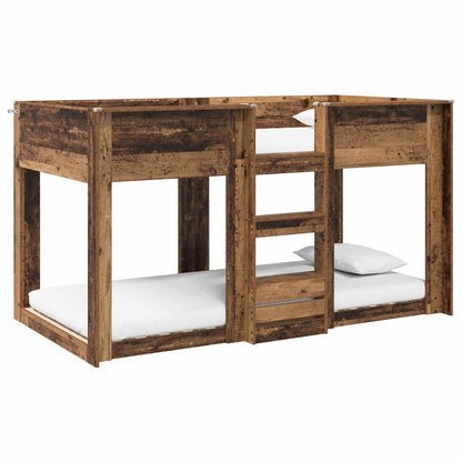vidaXL Bunk Bed for Kids Old Wood 80 x 200 cm Engineered Wood