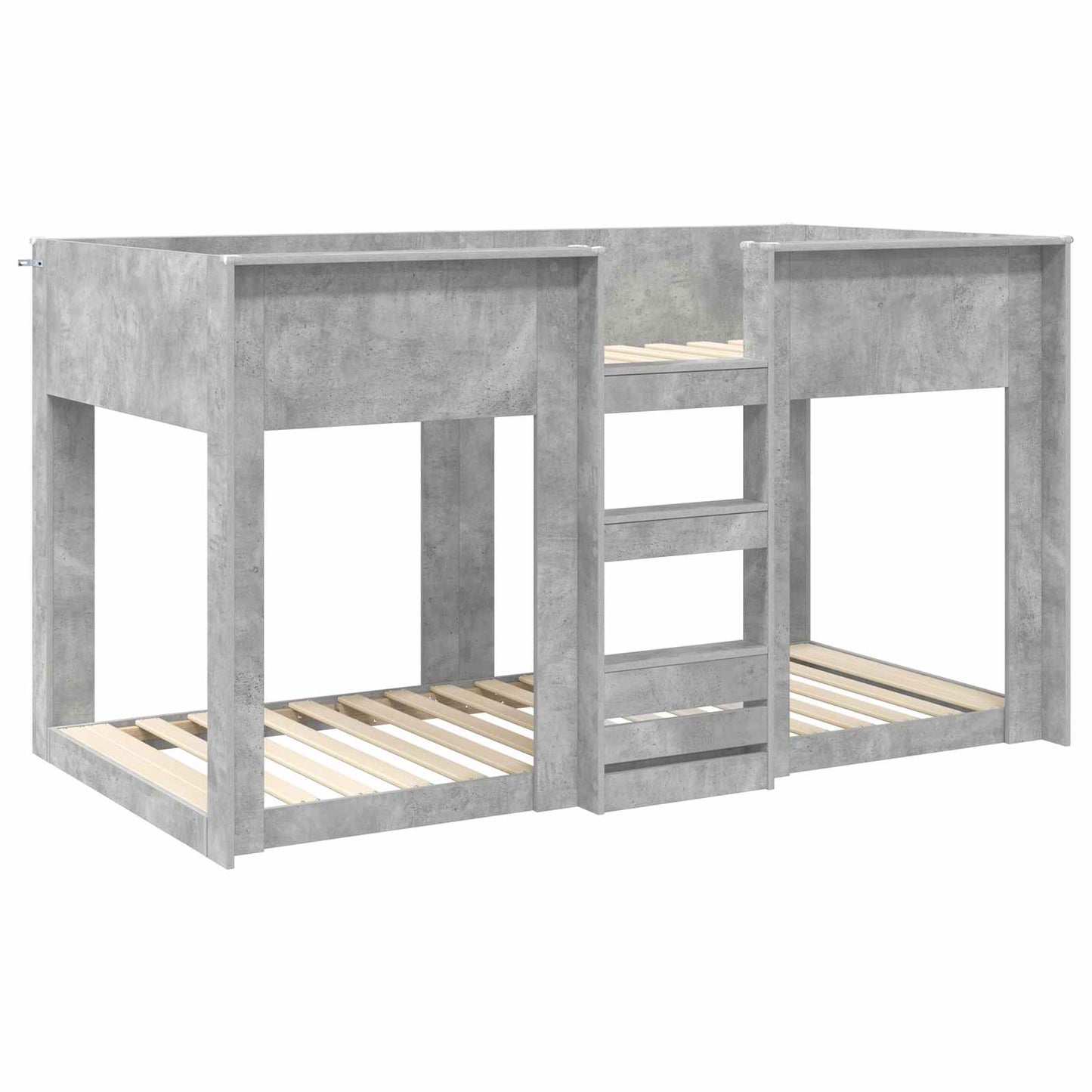 vidaXL Bunk Bed for Kids Concrete Grey 90 x 200 cm Engineered Wood