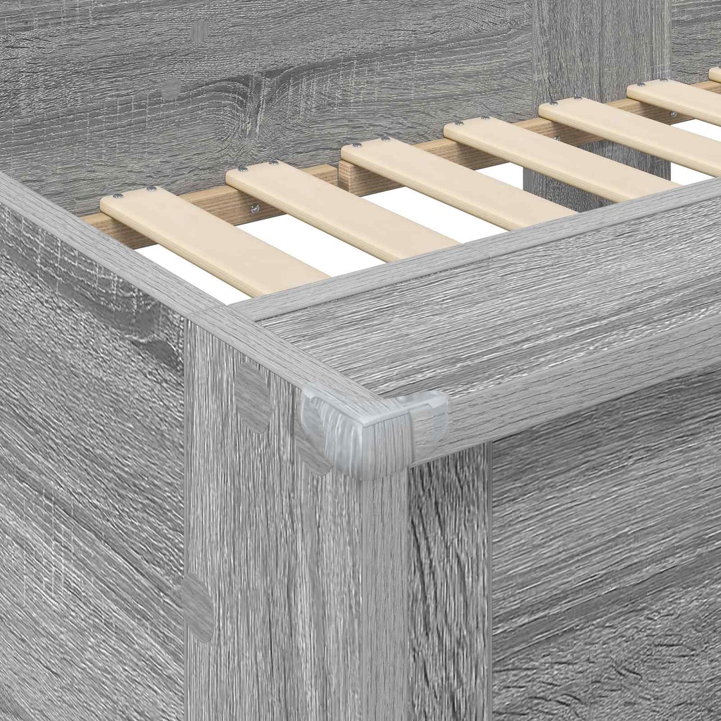 vidaXL Bunk Bed for Kids Grey Sonoma 100 x 200 cm Engineered Wood