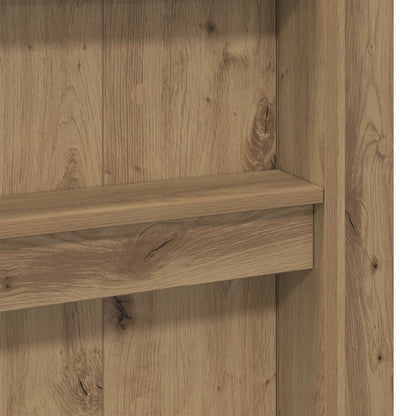 vidaXL Loft Bed Frame with Desk with Shelf Artisan Oak 75 x 190 cm