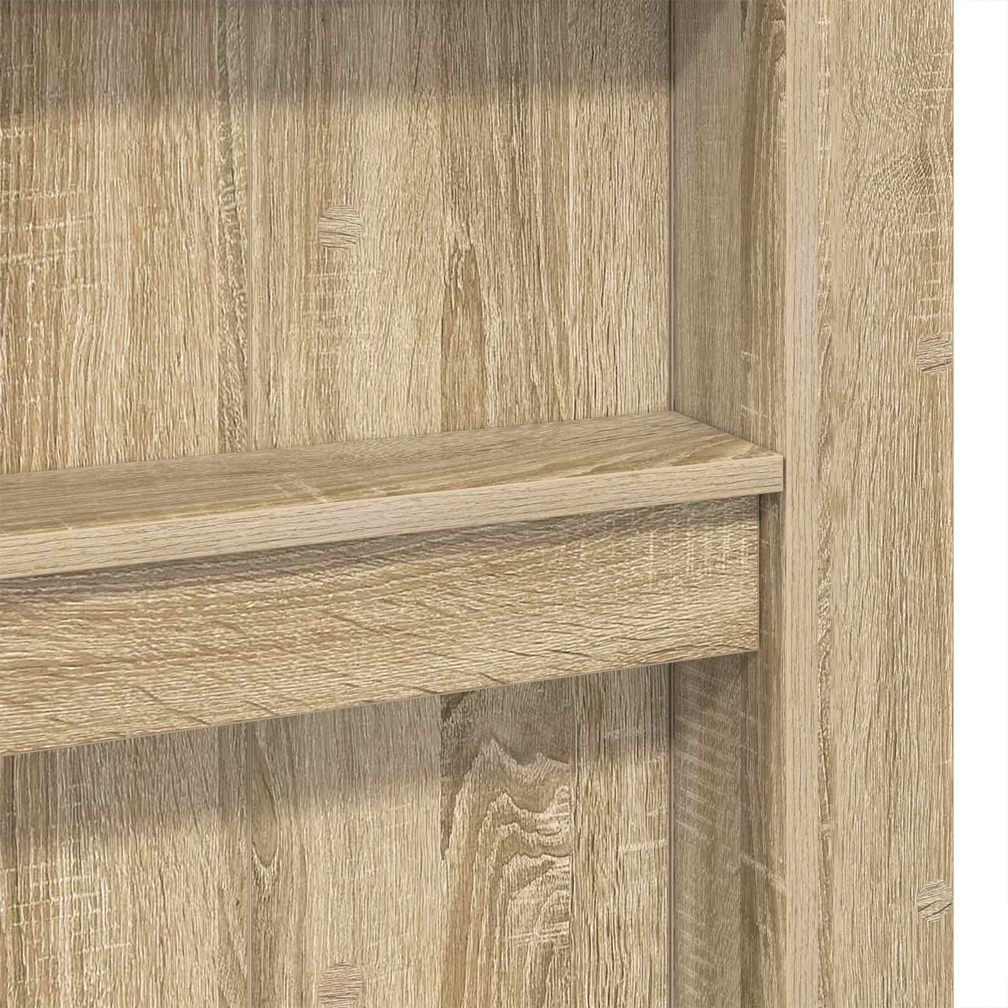 vidaXL Loft Bed Frame with Desk Sonoma Oak 90 x 200 cm Engineered Wood