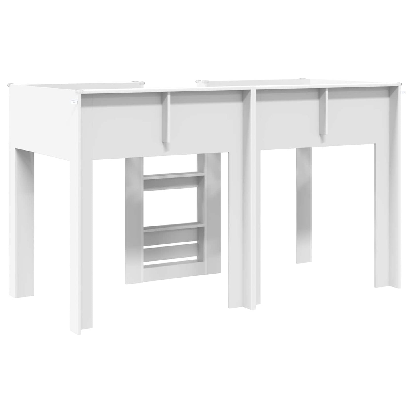 vidaXL Bunk Bed for Kids White 75 x 190 cm Engineered wood