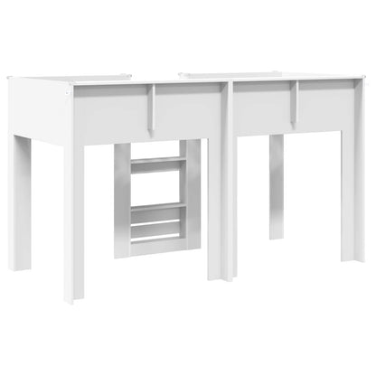 vidaXL Bunk Bed for Kids White 75 x 190 cm Engineered wood