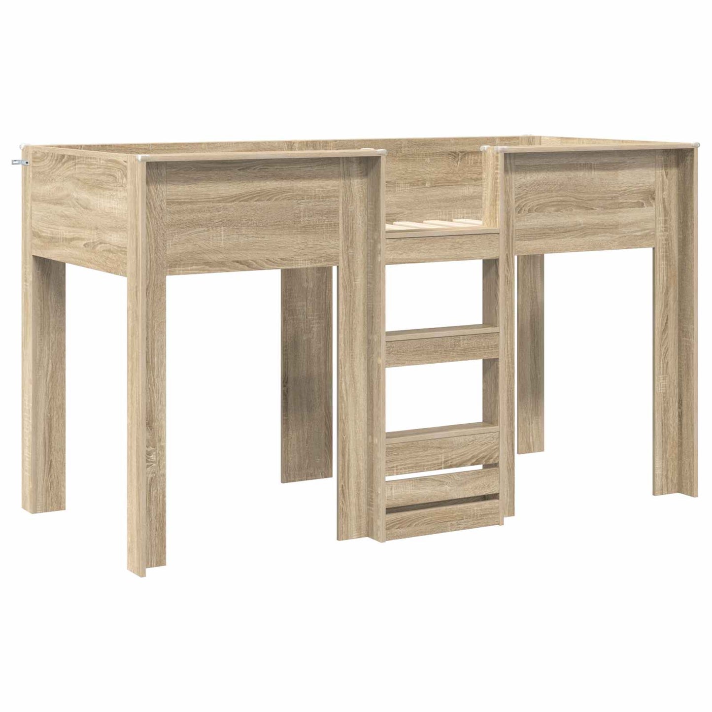 vidaXL Bunk Bed for Kids Sonoma Oak 75 x 190 cm Engineered wood