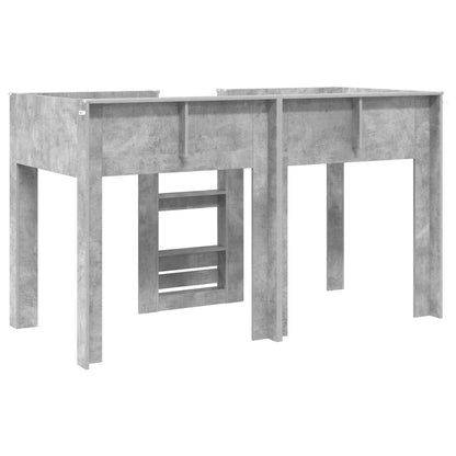 vidaXL Bunk Bed for Kids Concrete Grey 75 x 190 cm Engineered wood