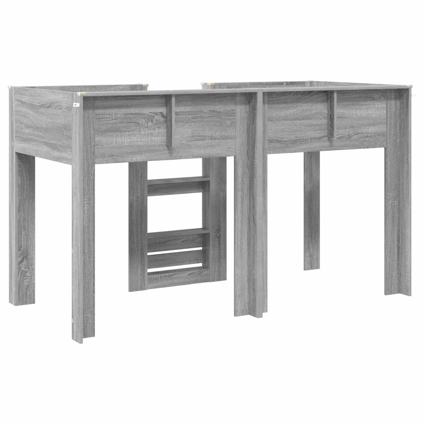 vidaXL Bunk Bed for Kids Grey Sonoma 75 x 190 cm Engineered wood