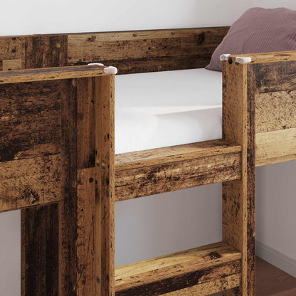 vidaXL Bunk Bed for Kids Old Wood 75 x 190 cm Engineered wood