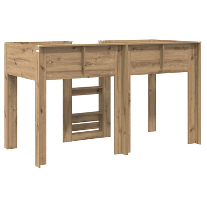 vidaXL Bunk Bed for Kids Artisan Oak 75 x 190 cm Engineered wood