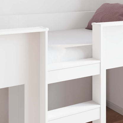vidaXL Bunk Bed for Kids White 80 x 200 cm Engineered wood
