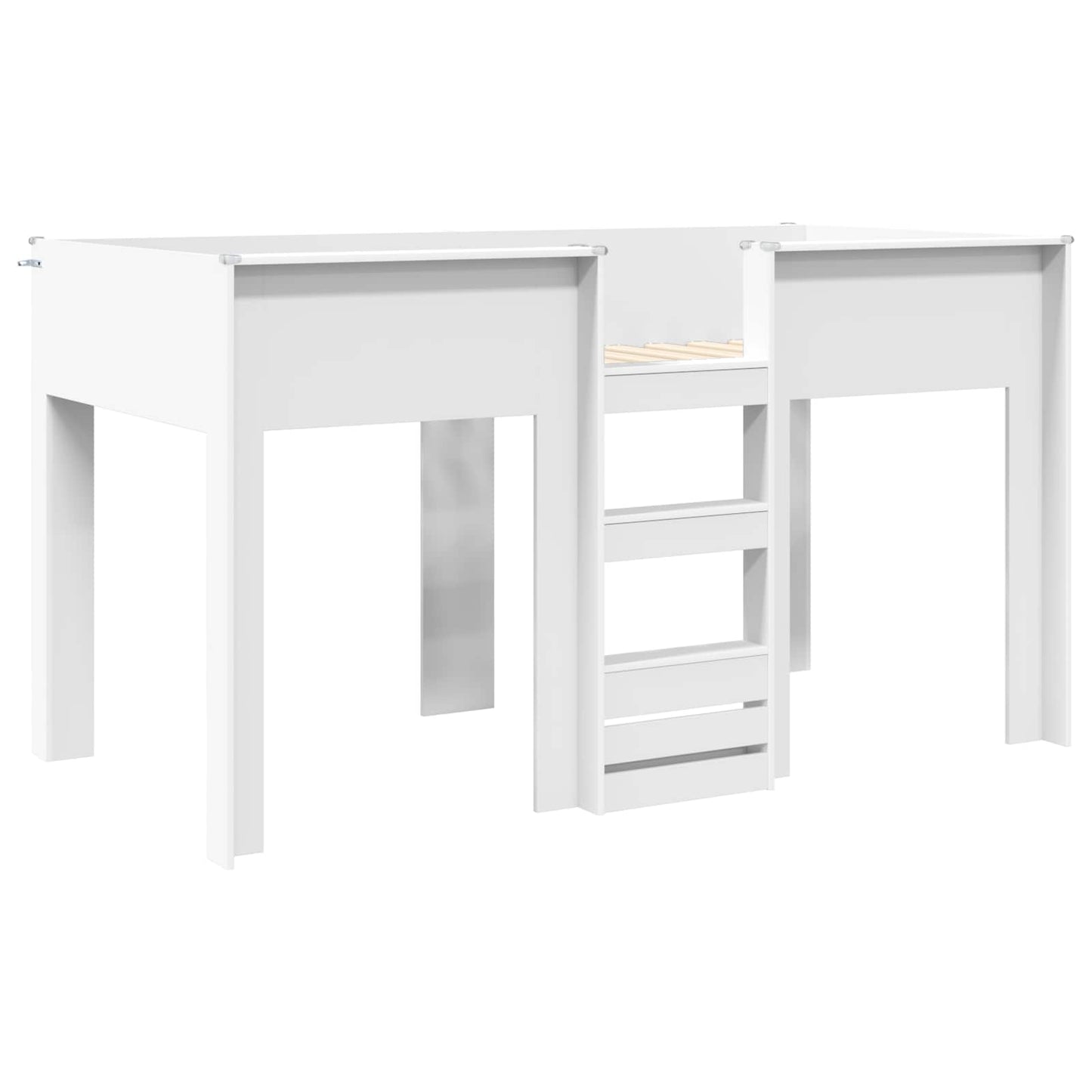 vidaXL Bunk Bed for Kids White 80 x 200 cm Engineered wood