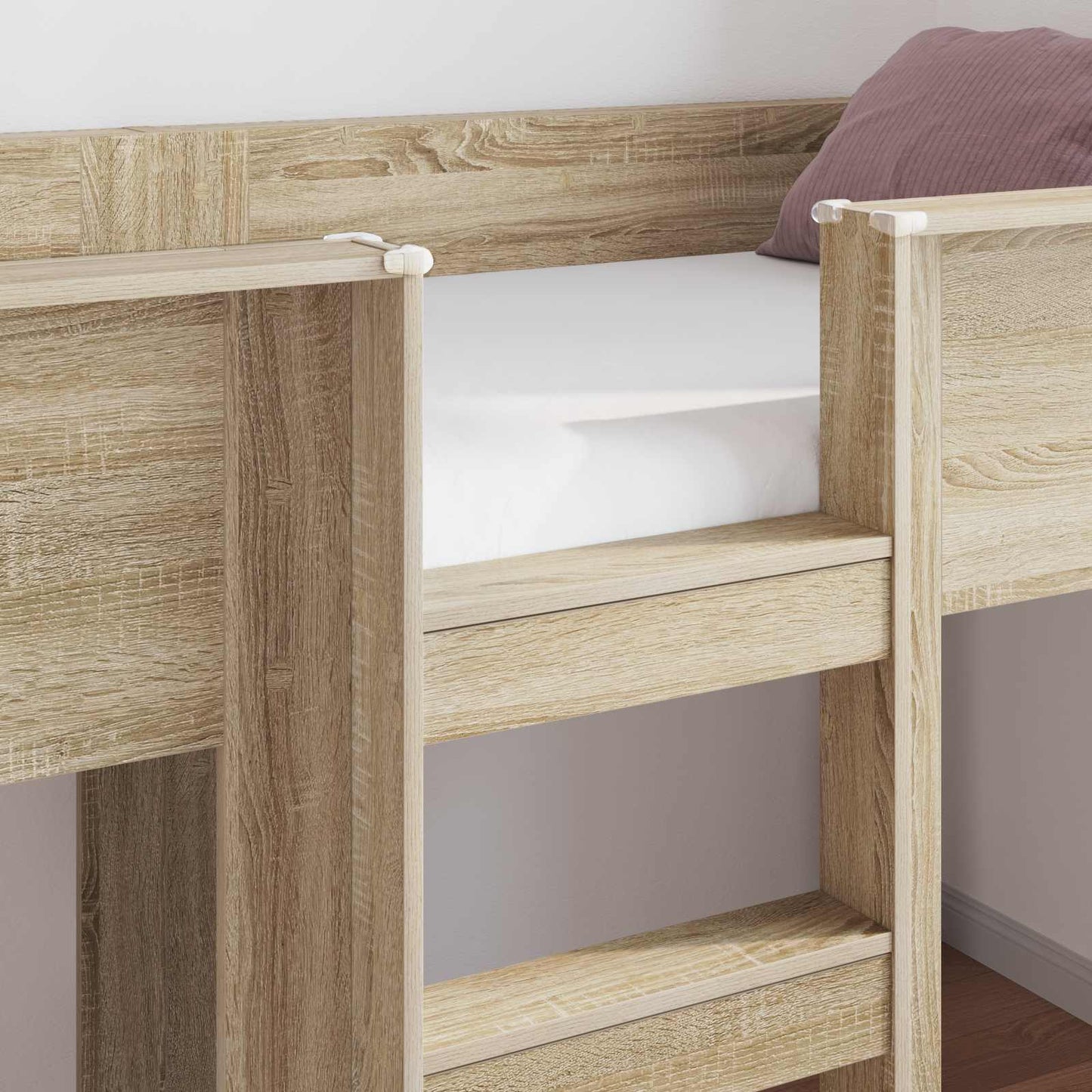 vidaXL Bunk Bed for Kids Sonoma Oak 80 x 200 cm Engineered wood