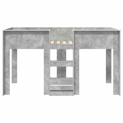vidaXL Bunk Bed for Kids Concrete Grey 80 x 200 cm Engineered wood