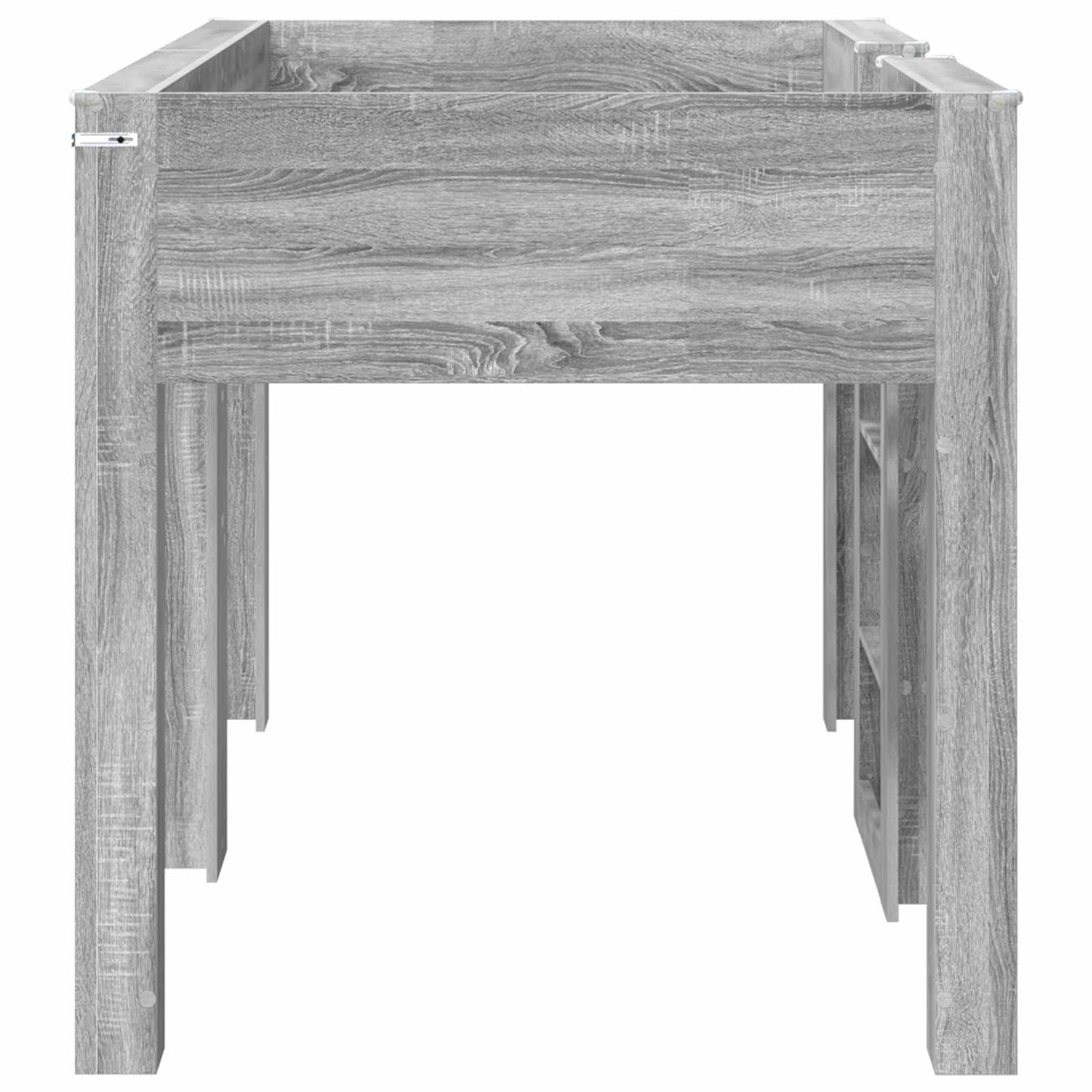 vidaXL Bunk Bed for Kids Grey Sonoma 80 x 200 cm Engineered wood