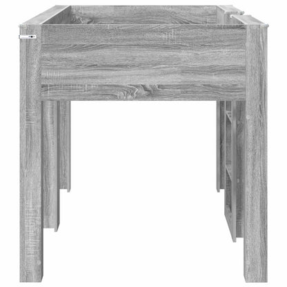 vidaXL Bunk Bed for Kids Grey Sonoma 80 x 200 cm Engineered wood