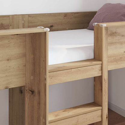 vidaXL Bunk Bed for Kids Artisan Oak 80 x 200 cm Engineered wood