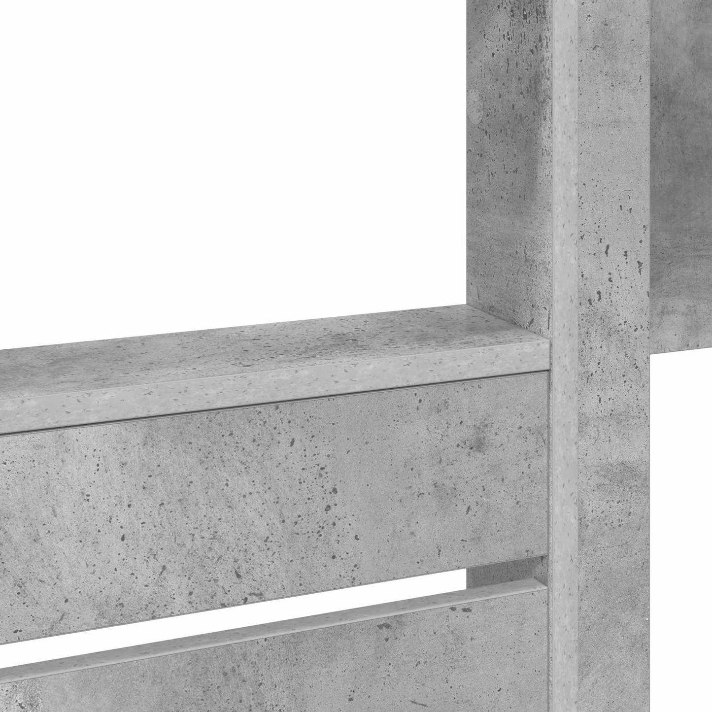 vidaXL Bunk Bed for Kids Concrete Grey 90 x 200 cm Engineered wood