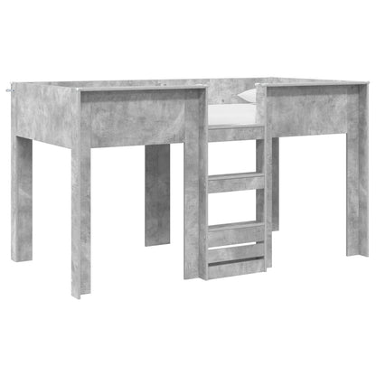 vidaXL Bunk Bed for Kids Concrete Grey 90 x 200 cm Engineered wood