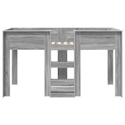 vidaXL Bunk Bed for Kids Grey Sonoma 90 x 200 cm Engineered wood