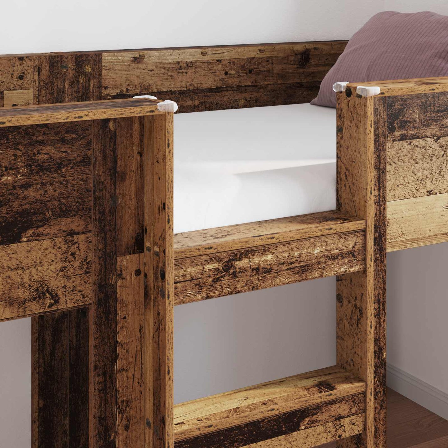 vidaXL Bunk Bed for Kids Old Wood 90 x 200 cm Engineered wood