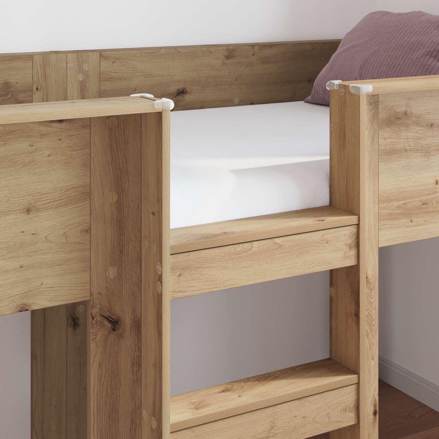 vidaXL Bunk Bed for Kids Artisan Oak 90 x 200 cm Engineered wood