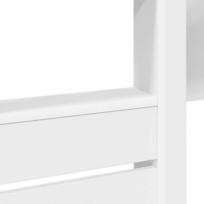 vidaXL Bunk Bed for Kids White 100 x 200 cm Engineered wood