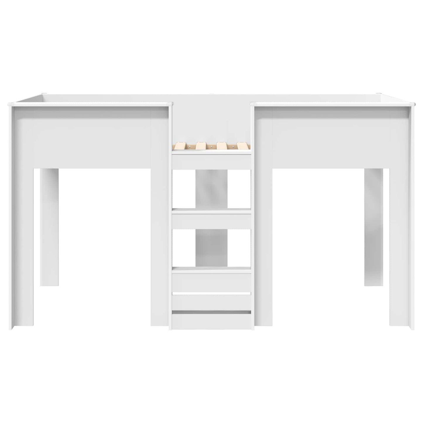 vidaXL Bunk Bed for Kids White 100 x 200 cm Engineered wood