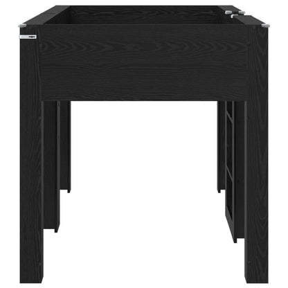 vidaXL Bunk Bed for Kids Black Oak 100 x 200 cm Engineered wood