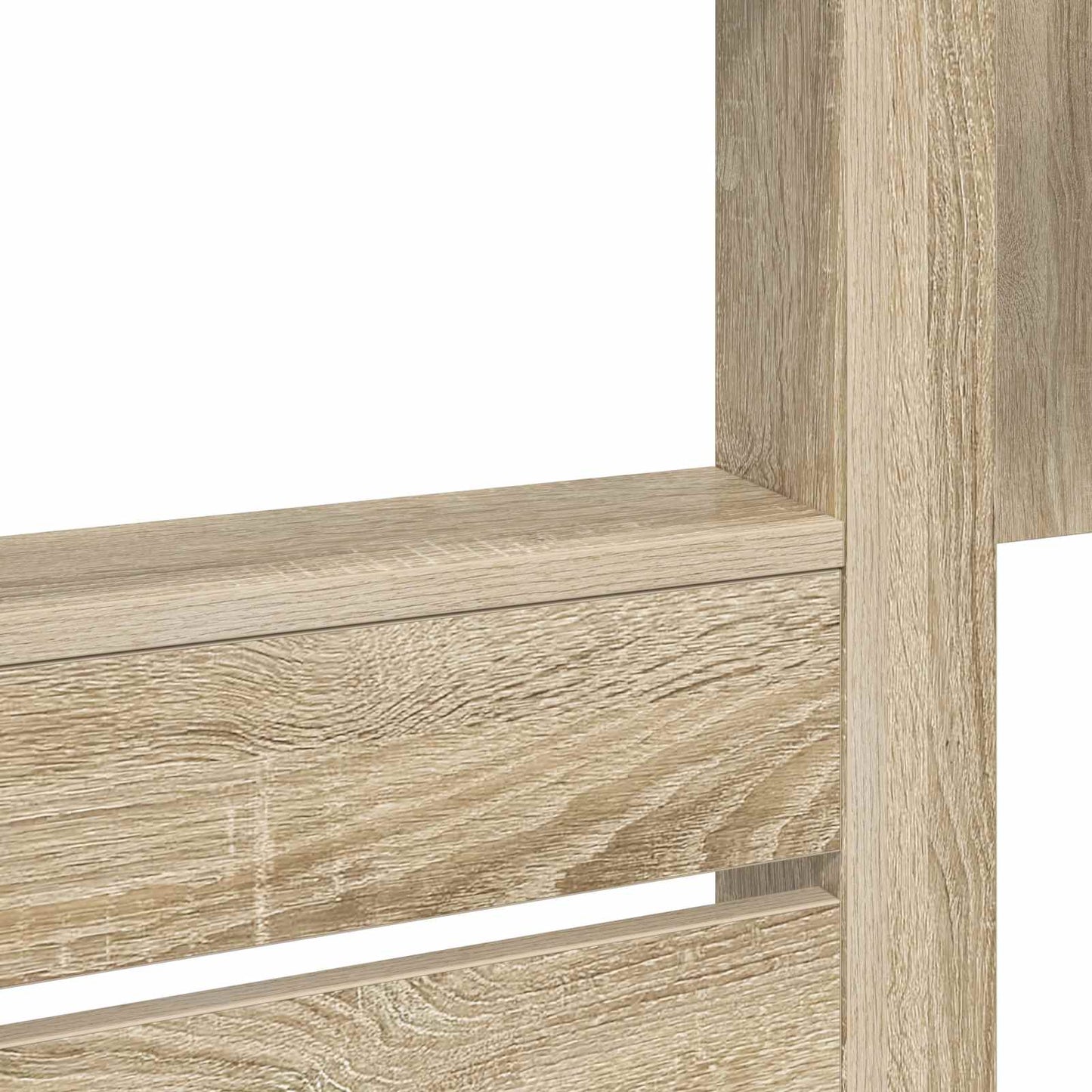 vidaXL Bunk Bed for Kids Sonoma Oak 100 x 200 cm Engineered wood
