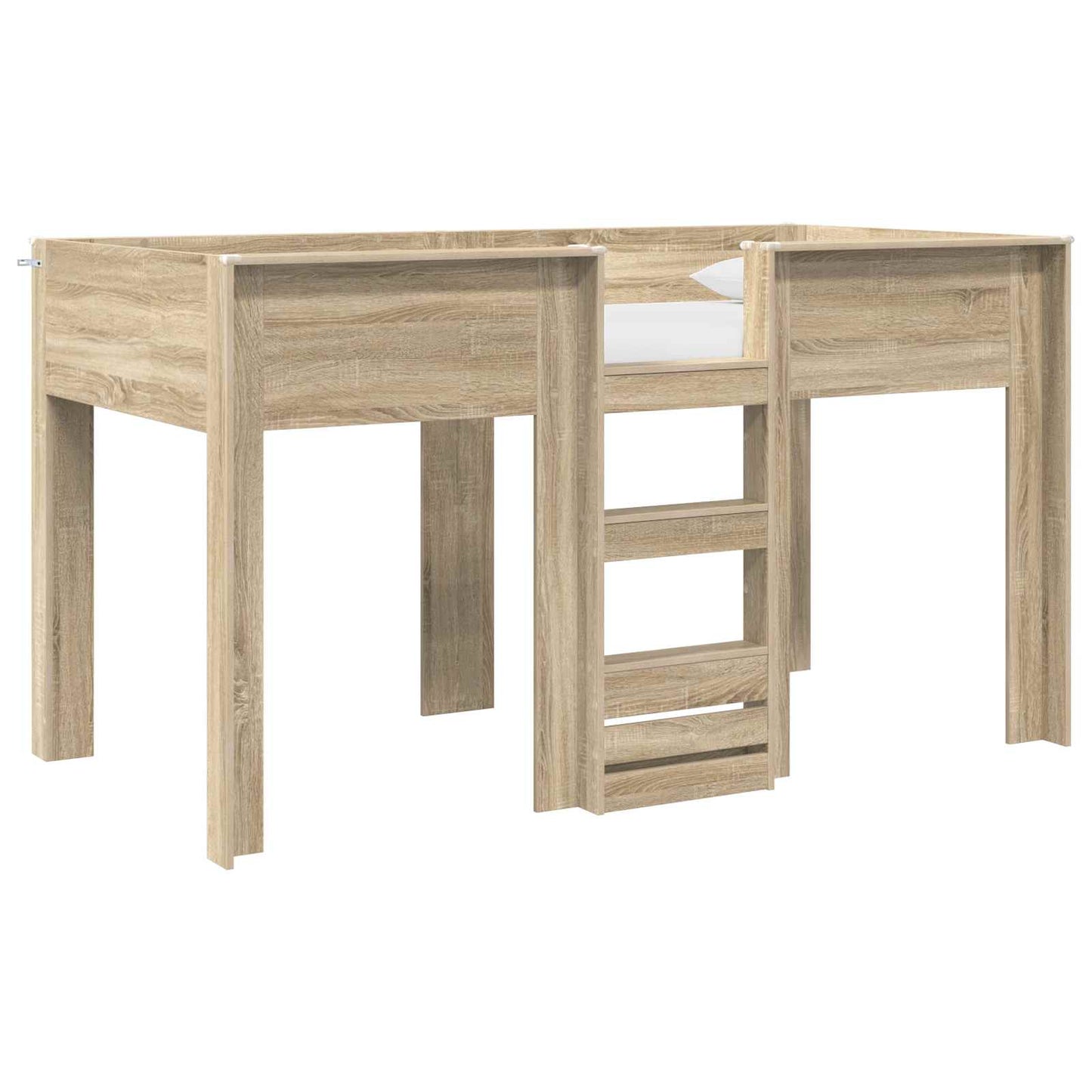 vidaXL Bunk Bed for Kids Sonoma Oak 100 x 200 cm Engineered wood