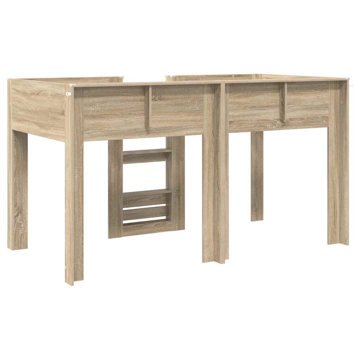 vidaXL Bunk Bed for Kids Sonoma Oak 100 x 200 cm Engineered wood