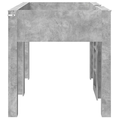 vidaXL Bunk Bed for Kids Concrete Grey 100 x 200 cm Engineered wood