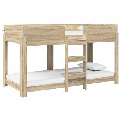 vidaXL Bunk Bed for Kids Sonoma Oak 100 x 200 cm Engineered Wood