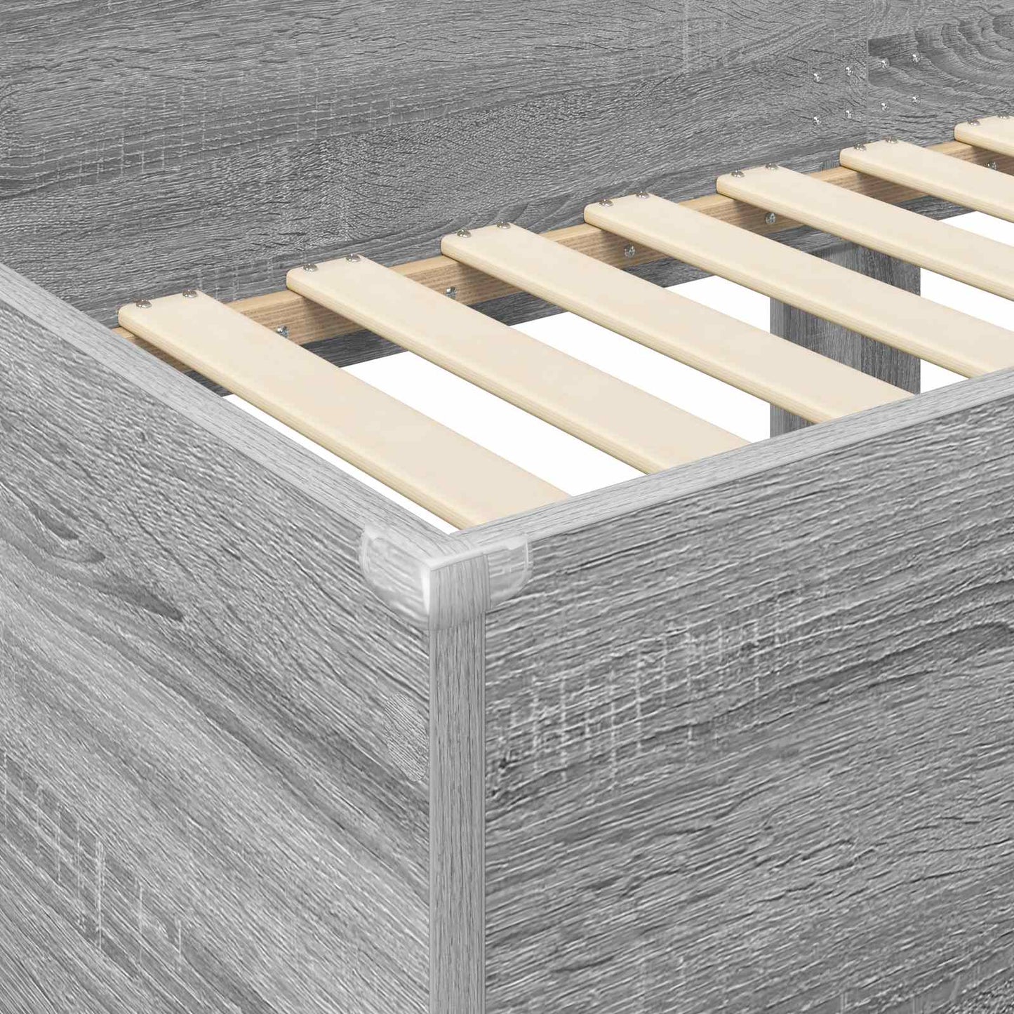 vidaXL Bunk Bed for Kids Grey Sonoma 100 x 200 cm Engineered Wood
