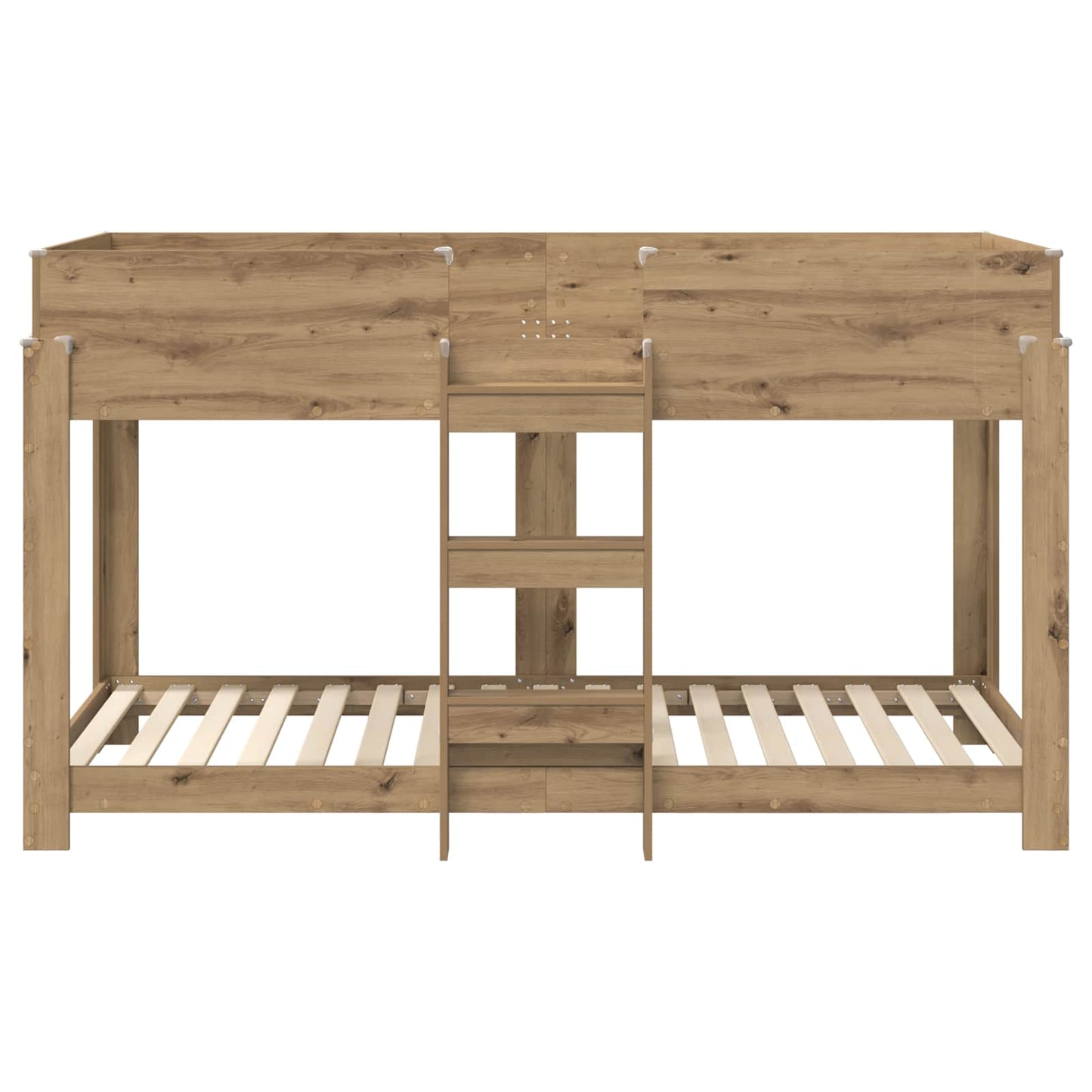 vidaXL Bunk Bed for Kids Artisan Oak 100 x 200 cm Engineered Wood