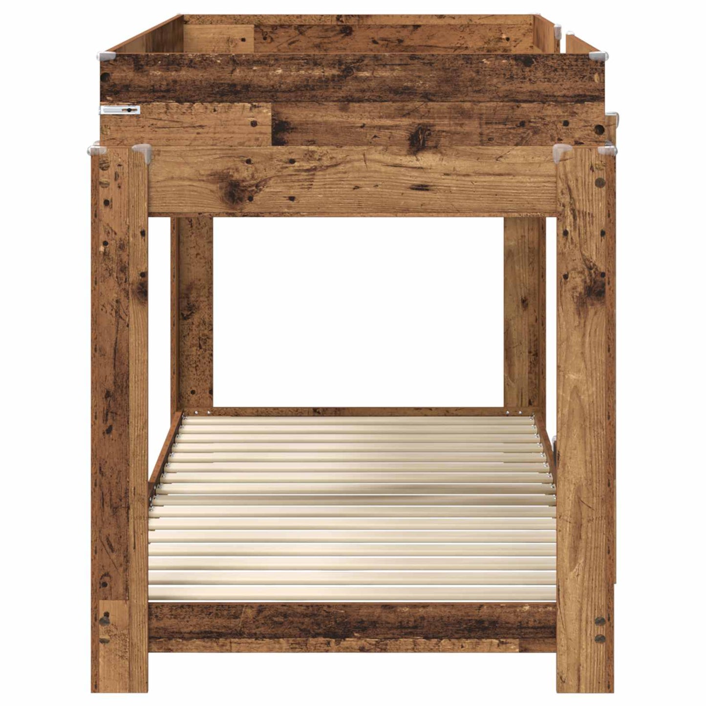 vidaXL Bunk Bed for Kids Old Wood 90 x 200 cm Engineered Wood