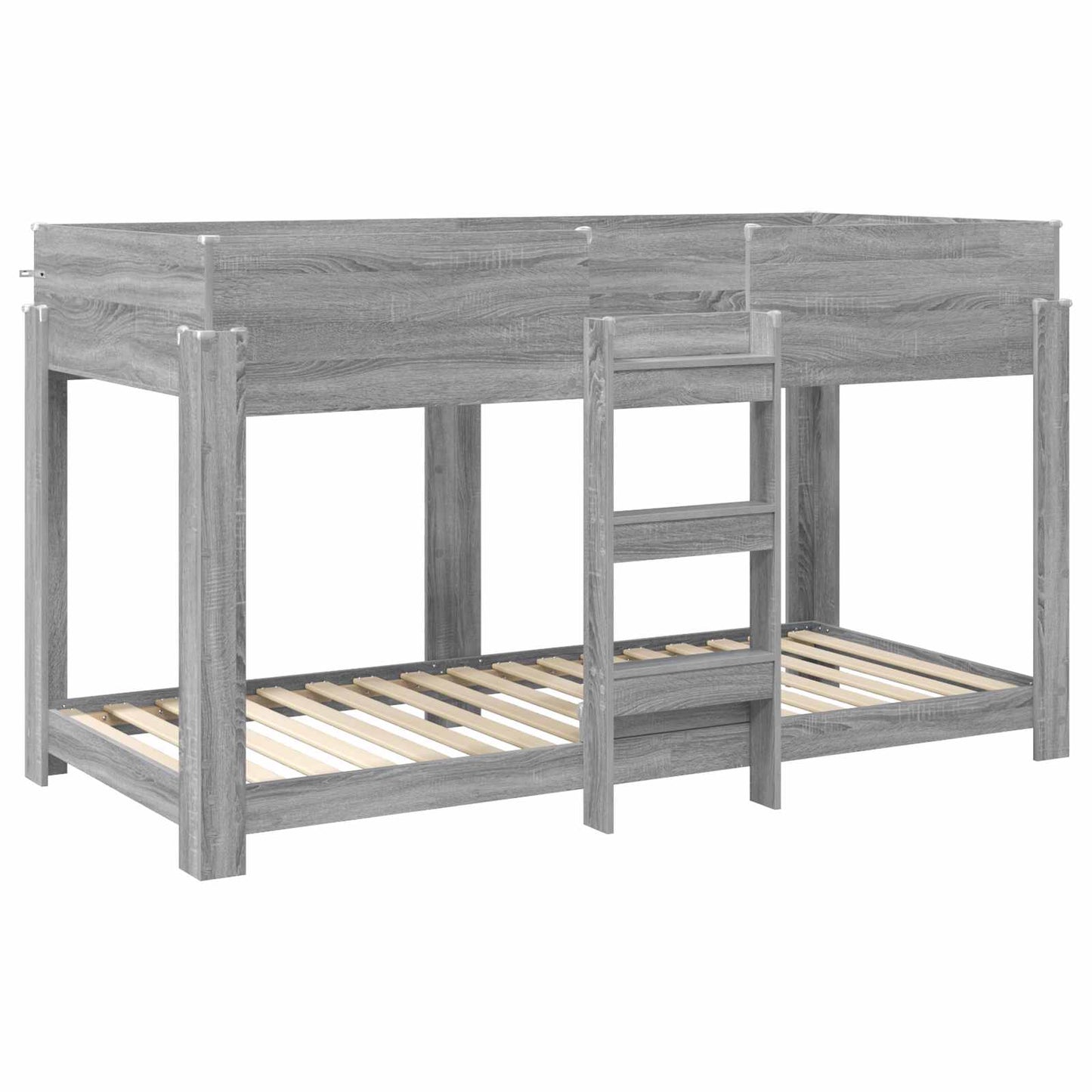 vidaXL Bunk Bed for Kids Grey Sonoma 80 x 200 cm Engineered Wood