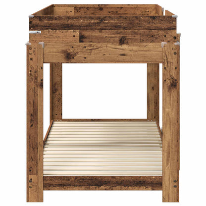 vidaXL Bunk Bed for Kids Old Wood 80 x 200 cm Engineered Wood