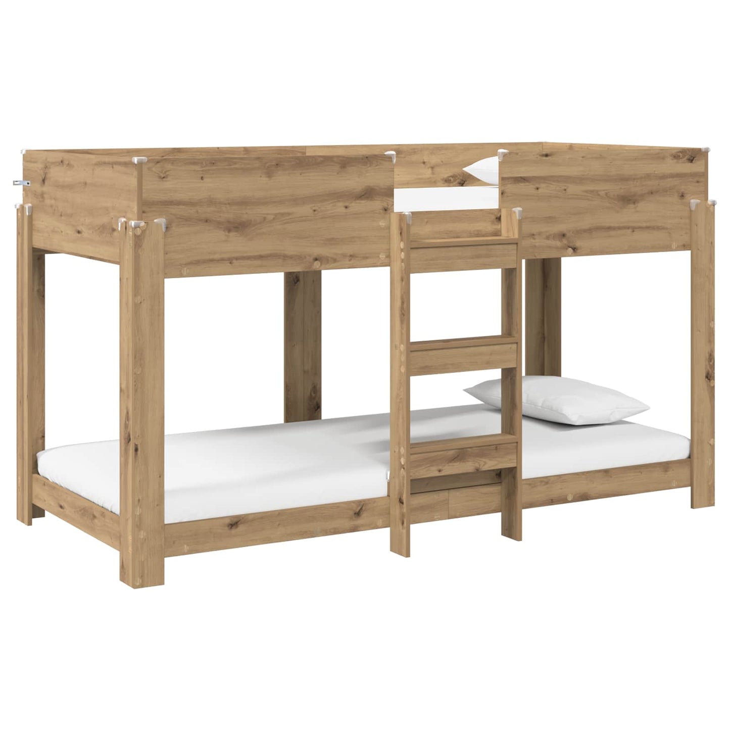 vidaXL Bunk Bed for Kids Artisan Oak 80 x 200 cm Engineered Wood