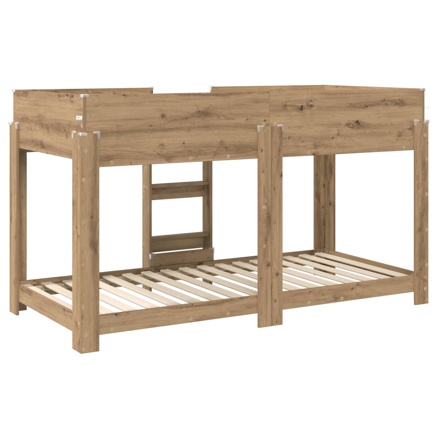 vidaXL Bunk Bed for Kids Artisan Oak 80 x 200 cm Engineered Wood