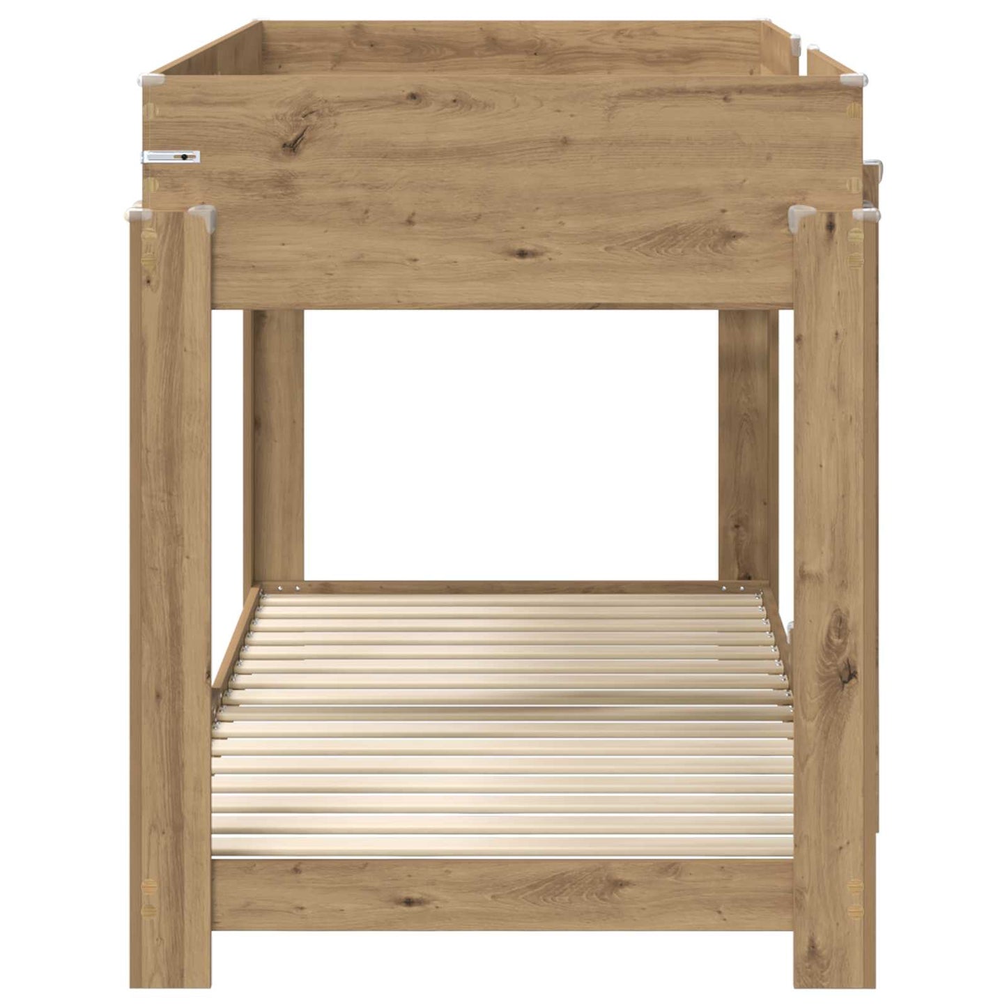 vidaXL Bunk Bed for Kids Artisan Oak 80 x 200 cm Engineered Wood