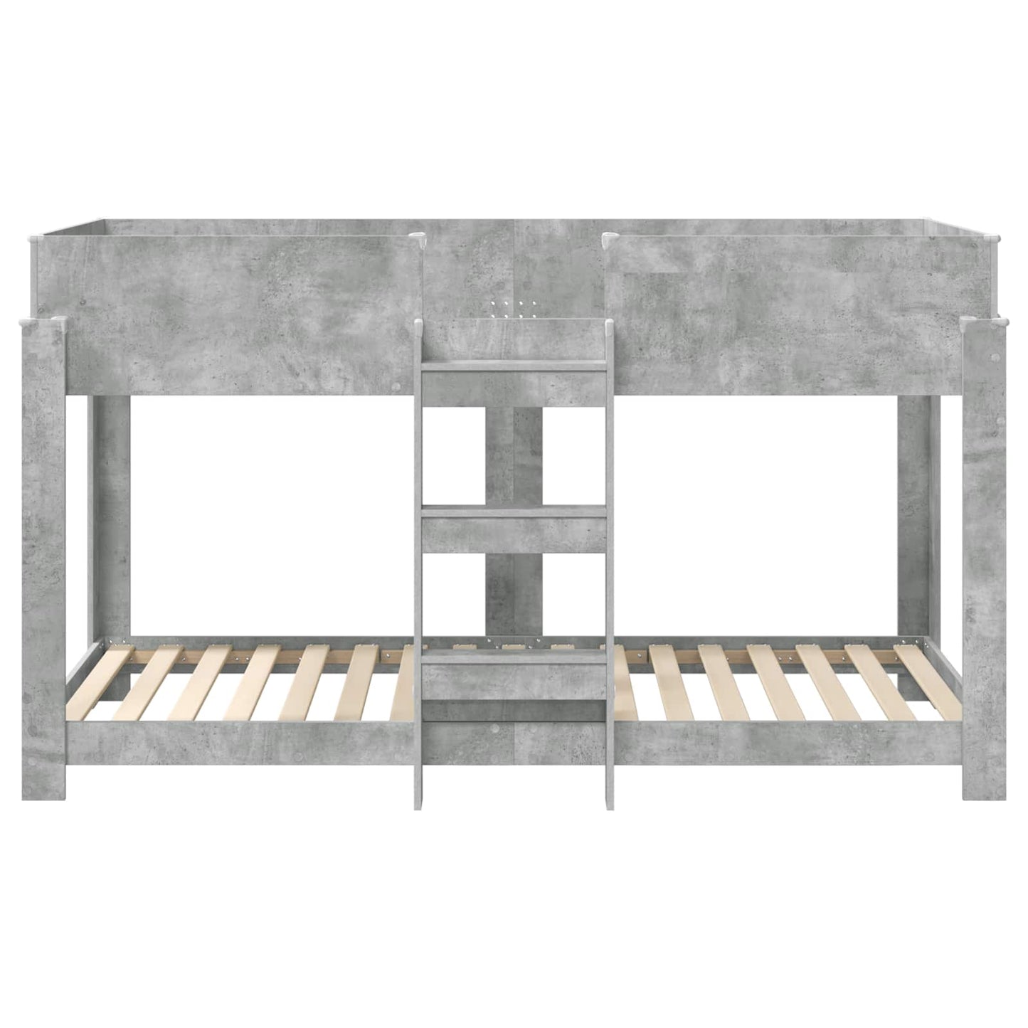 vidaXL Bunk Bed for Kids Concrete Grey 90 x 190 cm Engineered Wood