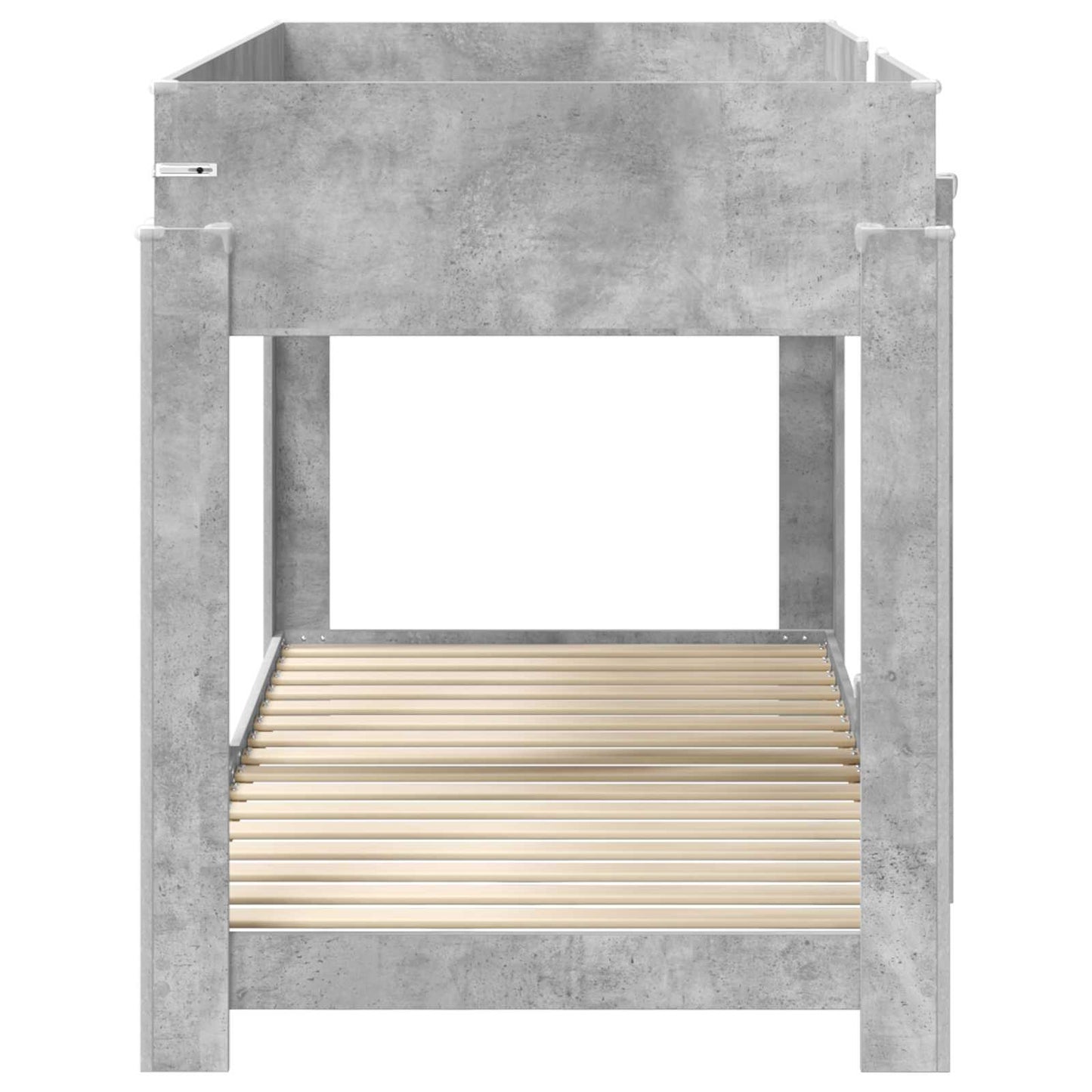 vidaXL Bunk Bed for Kids Concrete Grey 90 x 190 cm Engineered Wood