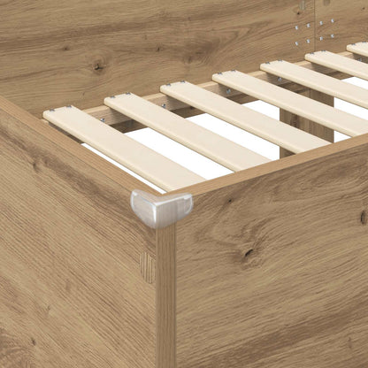 vidaXL Bunk Bed for Kids Artisan Oak 100 x 190 cm Engineered Wood