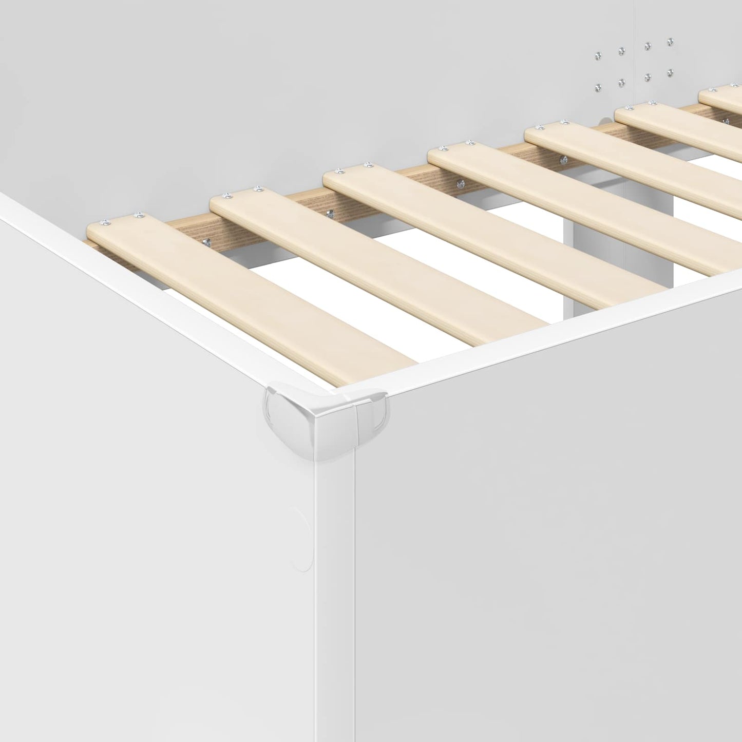 vidaXL Bunk Bed for Kids White 75 x 190 cm Engineered Wood