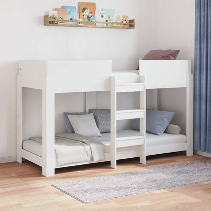 vidaXL Bunk Bed for Kids White 75 x 190 cm Engineered Wood