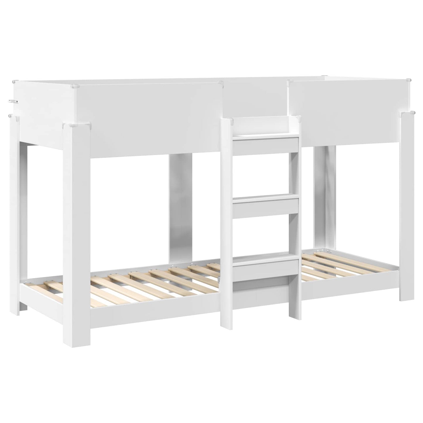 vidaXL Bunk Bed for Kids White 75 x 190 cm Engineered Wood
