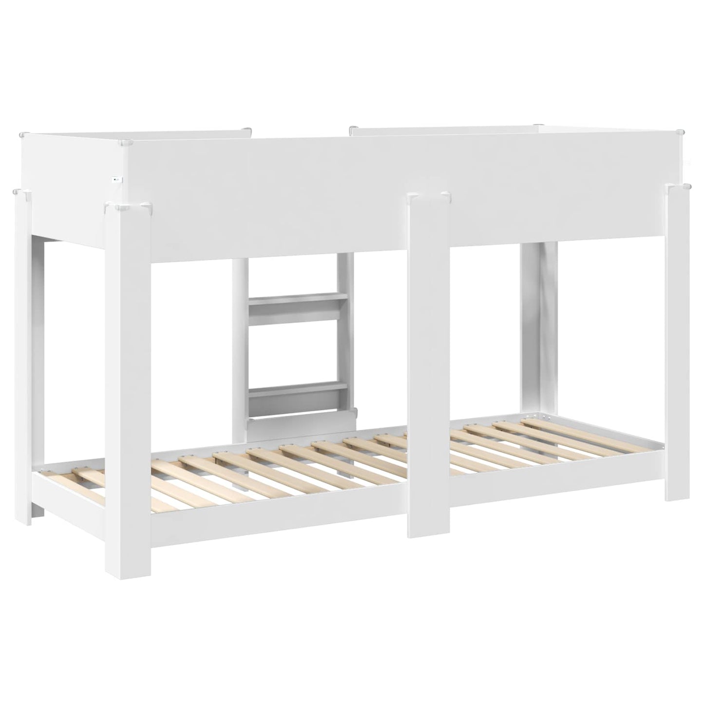 vidaXL Bunk Bed for Kids White 75 x 190 cm Engineered Wood