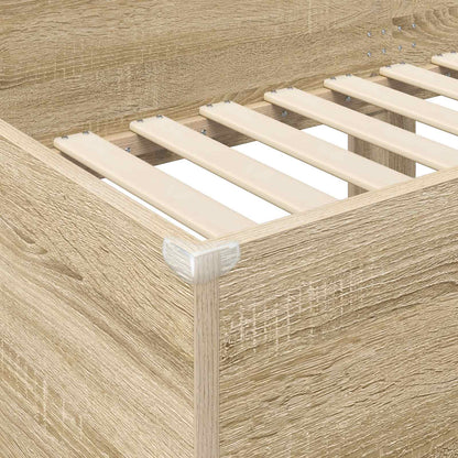 vidaXL Bunk Bed for Kids Sonoma Oak 75 x 190 cm Engineered Wood