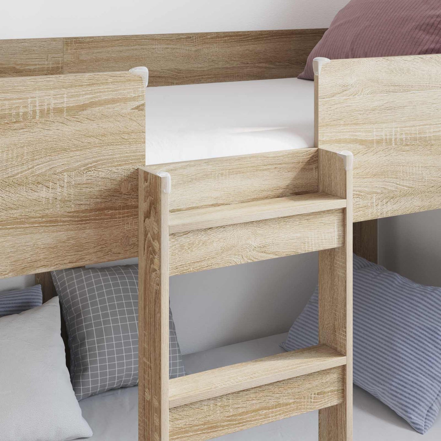 vidaXL Bunk Bed for Kids Sonoma Oak 80 x 190 cm Engineered Wood